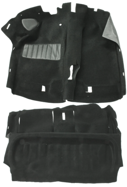 Form-Teppich für Innenraum in Schwarz, Golf 2 &Co , OE Ref. 191863101