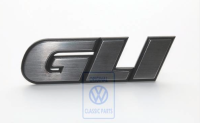 Lettering "G60", front grille, Golf 2 & Co, OE Ref. 191853675EM
