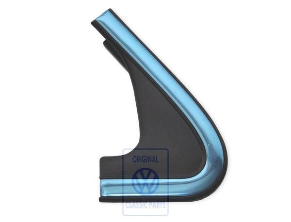 Zierleiste Blende Außenspiegel rechts mit Chromleiste Golf 2 &Co , bis Bj. 07/87, OE Ref. 191853230A