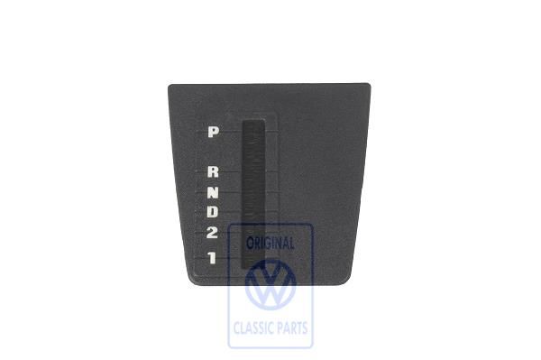 Cover for gearshift Golf 1 Cabrio and Caddy with automatic transmission OE Ref.155863215 01C