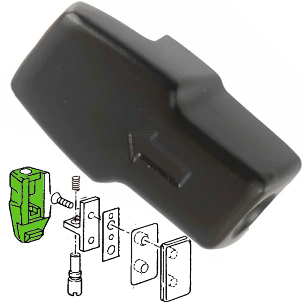 Handle for sliding window lock T3 OE Ref. 281847733