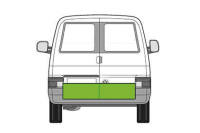 Reparaturblech, Flügeltür hinten, rechts, 24cm, T4 Bus, OE Ref. 701827104N