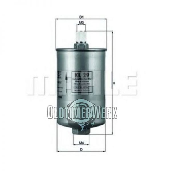 Fuel Filter, Scirocco, Golf Cabrio, Golf 2, Engine Code JH or PL, OE Ref. 811133511D