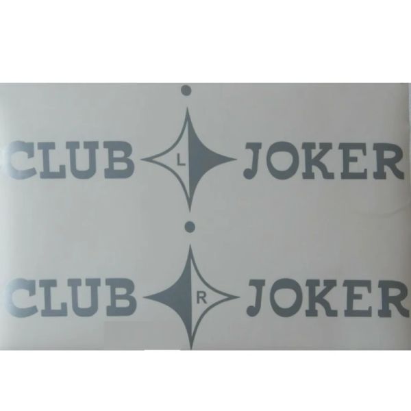 Aufkleber Set Türen "Club Joker" in Silber T3 Westfalia OE Ref. 255070737