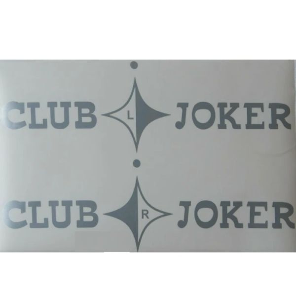 Sticker set doors "Club Joker" in white T3 Westfalia OE Ref. 255070737