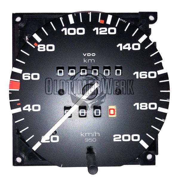 Speedometer, Golf 2 & Co, Scirocco, 200 Km/h Scale, VDO 950, OE Ref. 533957031J