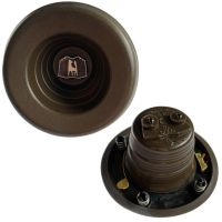 Hupenknopf komplett, braun,vom "Spucknapf" Lenkrad Golf 1 &Co OE Ref. 171419669F 90V