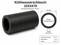 Coolant hose between the radiator and the return water pipe, T3 up to model year 82, 32 mm version, OE part no. N90078502
