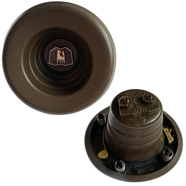 Horn Button, complete, brown, Golf 1 &Co OE Ref. 171419669F 90V