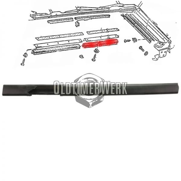 Verdeckdichtung, mitte, links Golf 1 Cabrio OE Ref. 155871361D