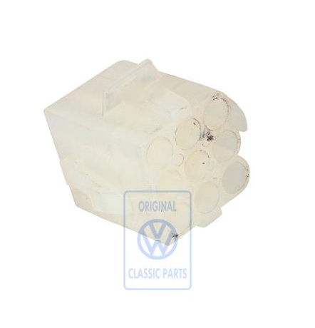 Connector housing, 9-pin, for round female terminal, Volkswagen, T3 OE ref. 433959771