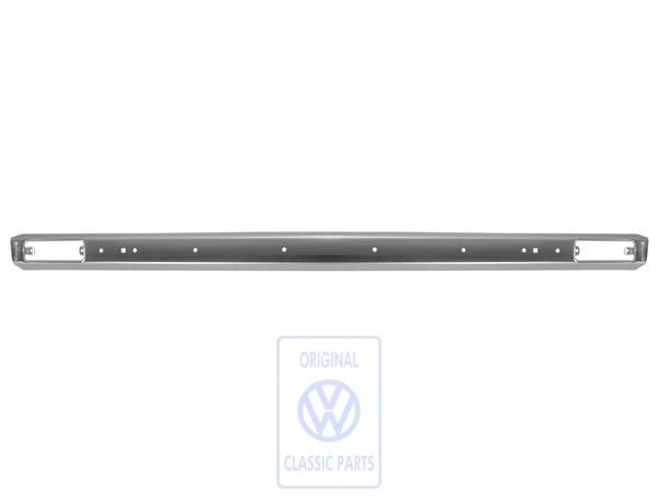 Front bumper, chrome-plated, prepared for rubber strip, for Polo 1, OE Ref. 861807111B