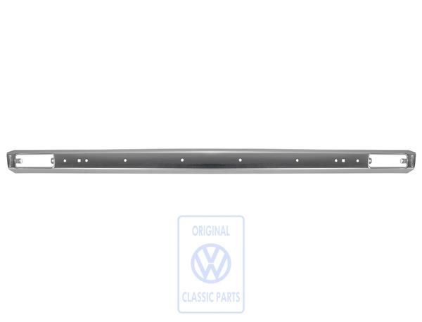 Front bumper, chrome-plated, prepared for rubber strip, for Polo 1, OE Ref. 861807111B