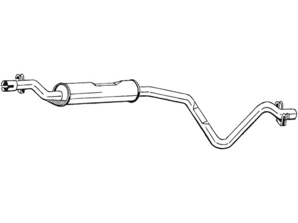 Mittelschalldämpfer, GTI und Turbodiesel, Golf 1 & Co OE Ref. 171253209