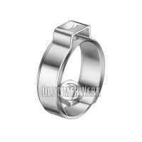1-Ohr-Schelle-Klemme, Klemmschelle, Spannbereich 13-15,5mm