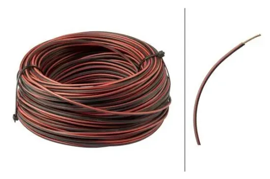 Fahrzeugleitung, FLY - Kabel, einadrig 1,5mm Schwarz-Rot