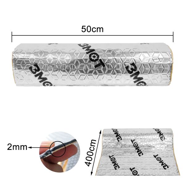 Aluminium butyl, insulating mat for vehicle insulation / noise insulation