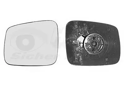 Mirror glass, manual, aspherical, left, driver's side, T4 Bus year 91-03 OE Ref. 701857521P