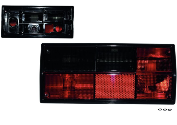 Rücklicht Links, Schwarz/Rot, Hella Fassung, Fahrerseite T3 OE Ref. 251945111D