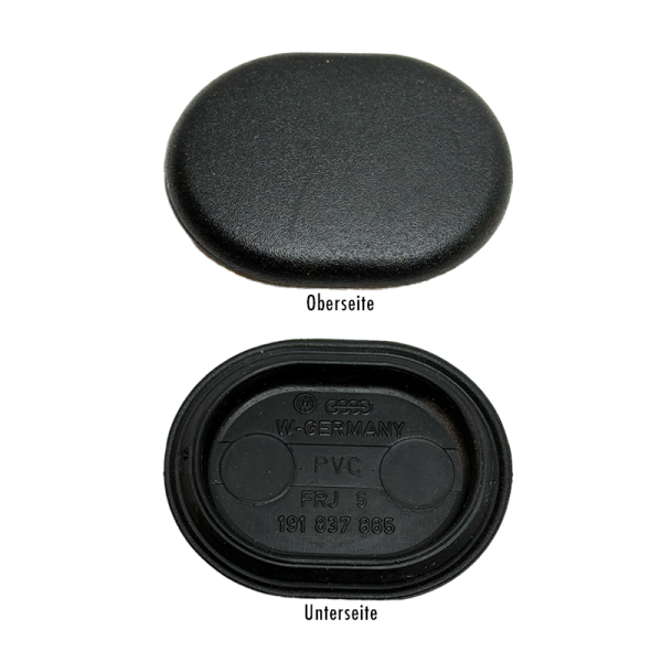 Sealing plug, plug, rubber, oval, Golf 2 &Co, OE Ref. 191837865