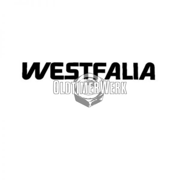 Westfalia Aufkleber, schwarz, für Hoch- und Aufstelldach T3 OE Ref. 255070732