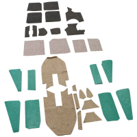 23 Teiliger-Satz Dämmung unter Innenraum-Teppich für Golf 2, OE Ref. 191863919