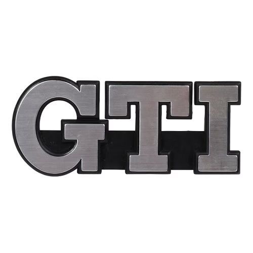 GTI Emblem für Kühlergrill mit 5 Rippen ab Bj. 1988, OE Ref. 191853679L