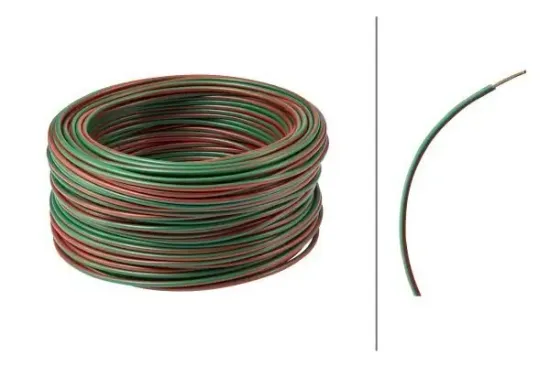 Fahrzeugleitung, FLY - Kabel, einadrig 1,5mm Grün-Rot