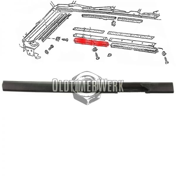 Seal for Soft Top, middle, right Golf 1 Cabrio OE Ref. 155871362D