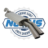 Endschalldämpfer, Edelstahl, 1.8L 8V GTI, Golf 2 &Co.