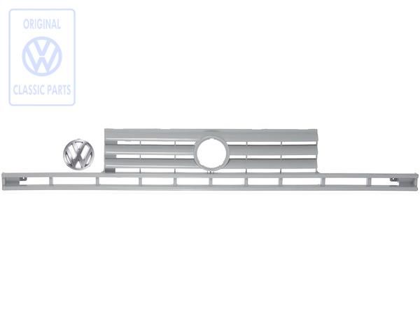 Front Grille, GTI, Double Headlights, Golf 2 from 08/87, OE Ref. 191853653K QN5
