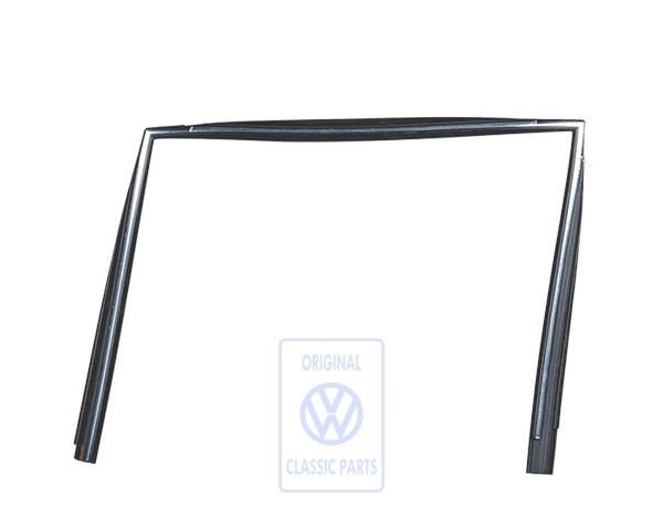Rear right window guide with chrome trim, Passat B2 OE Ref. 331839440E HU1