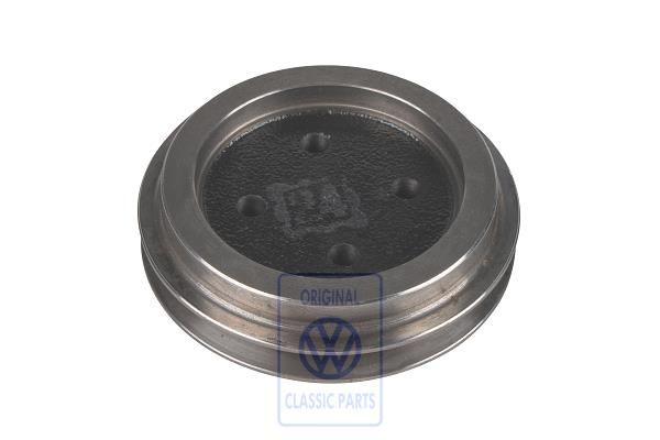 V-belt pulley for crankshaft, Golf & Co petrol engines with servo and air conditioning OE Ref. 049105255F