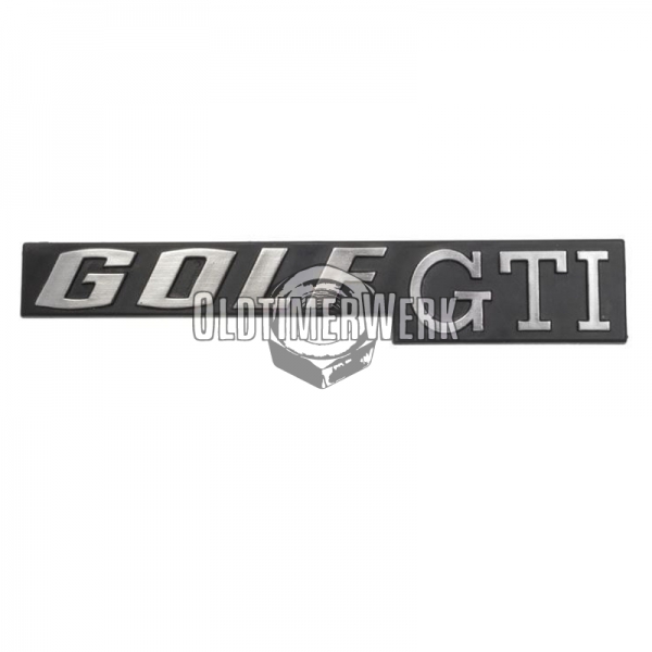 Schriftzug, Emblem  GOLF GTI für Heckklappe Golf 1 & Co OE Ref.  171853687K GX2
