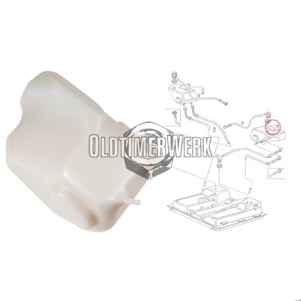 Ausgleichsbehälter, Kraftstofftank rechts, T3, OE Ref. 251201304C