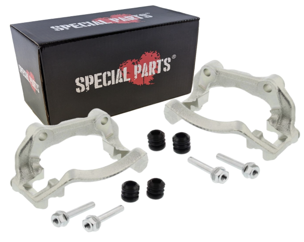 Bremsträger mit Führungsbolzen, Satz, Vorne, Golf 2 G60 280mm Bremse, OE Ref. 357615125C