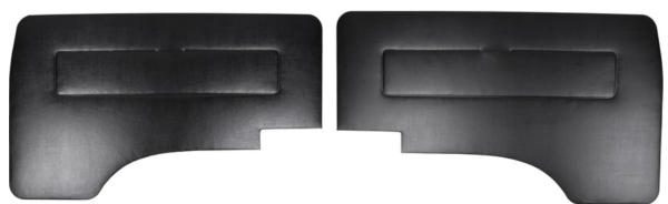 Door panel, door panel complete for front in black, T3 OE Ref. 251867015