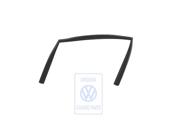 Rear left window guide with groove for trim strip, Passat B2 hatchback OE Ref. 323839439H 01C