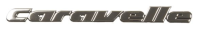 Schriftzug, Caravelle Emblem für Heckklappe, T4 Bus OE Ref. 705853689G Z10