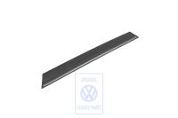 Schutzleiste, Zierleiste mit Chrom für Tür hinten links, Passat B2, OE Ref. 323853753F 2BC
