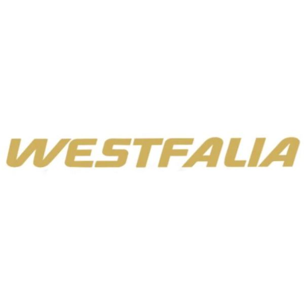 Lettering, Badge, "Westfalia", gold, roof top, T3, OE Ref. 255070732