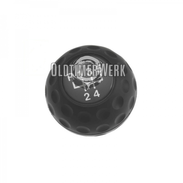 Golfball Schaltknauf mit 5 Gang Schaltschema OE Ref. 171711141E, Schaltung, Hebelwerk, Golf 1 und Co