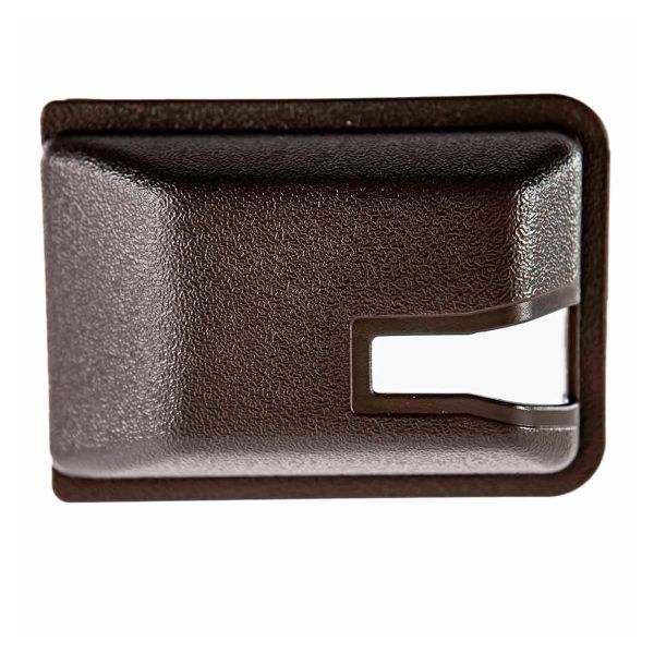 Abdeckung in Braun für Schloss der Schiebetür Innen, T3 bis Bj. 84 OE Ref. 255843698 90V