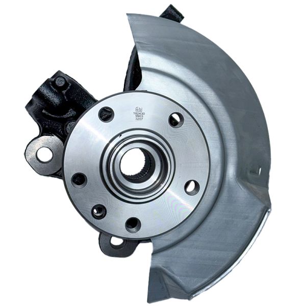 Steering knuckle, wheel bearing housing, completely pre-assembled, left, T4 from 01/96, OE Ref. 7D0407257A