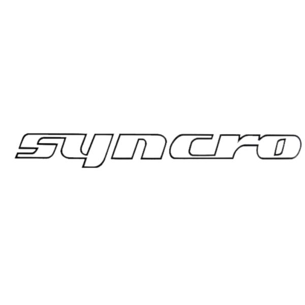 Aufkleber Schriftzug "Syncro" in schwarz, Frontblech, T3 OE Ref. 255070734A
