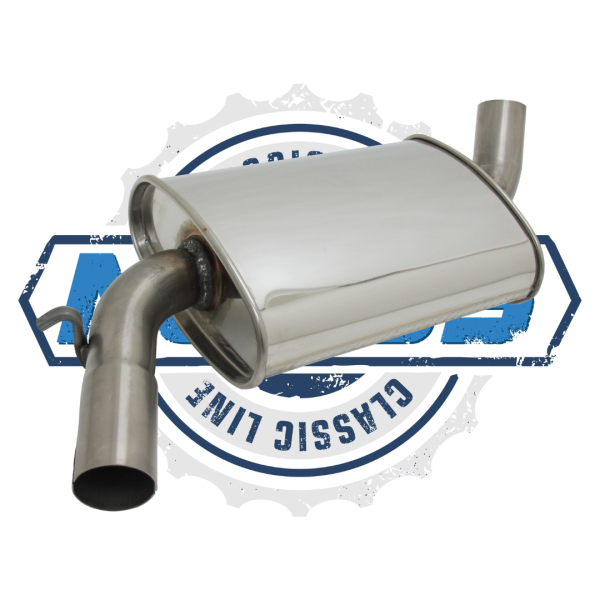 Mittelschalldämpfer, Edelstahl, 1.8L 8V GTI, Golf 2 &Co.