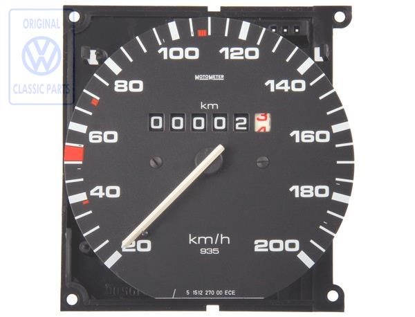 Speedometer, 200 km/h, Motometer 935, Golf 2 & Co, OE Ref. 191957031