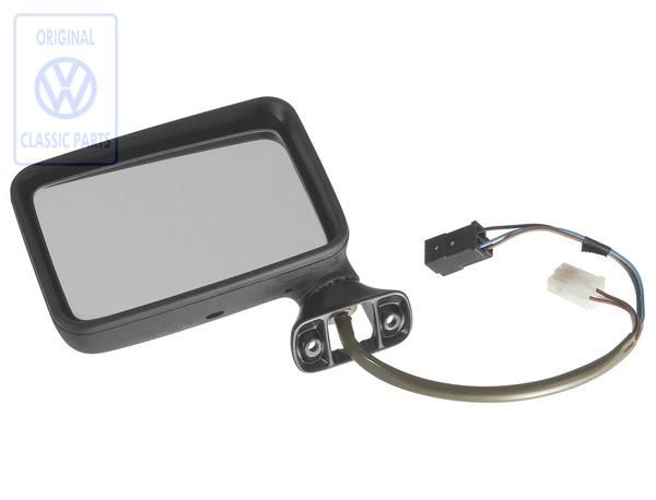 Exterior mirror Golf 2 &Co up to year 87 left electrically adjustable and heated OE Ref. 191857501B