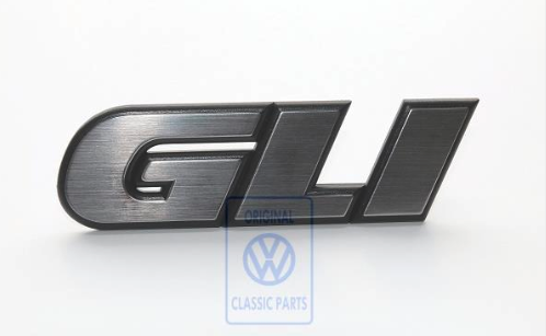 Lettering "G60", front grille, Golf 2 & Co, OE Ref. 191853675EM