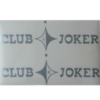 Aufkleber Set Türen "Club Joker" in weiß T3 Westfalia OE Ref. 255070737